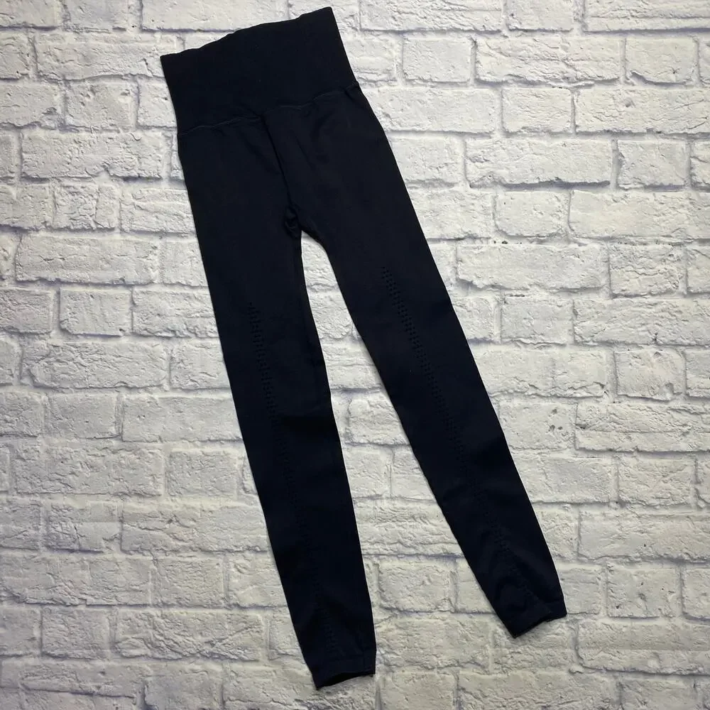 Free People Good Karma Leggings in Washed Black